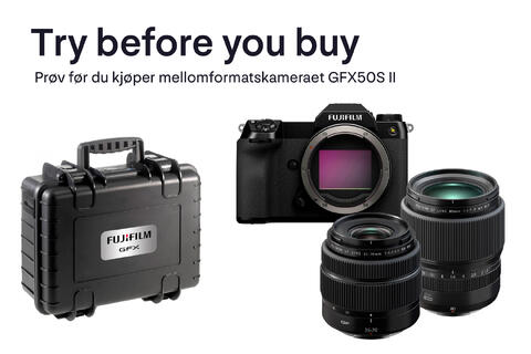 Try before you buy Fujifilm GFX50S II